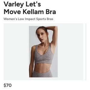 Varley Let’s Move Super High Rise Legging 25 and Kellam Bra - NWOT - size small